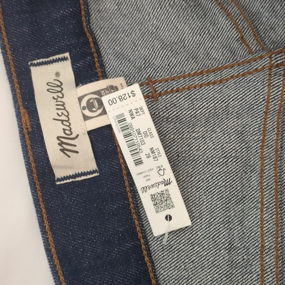 Madewell '90s Straight High Rise Classic Dark Blue Straight Leg Women's Jeans 28 - Picture 11 of 12